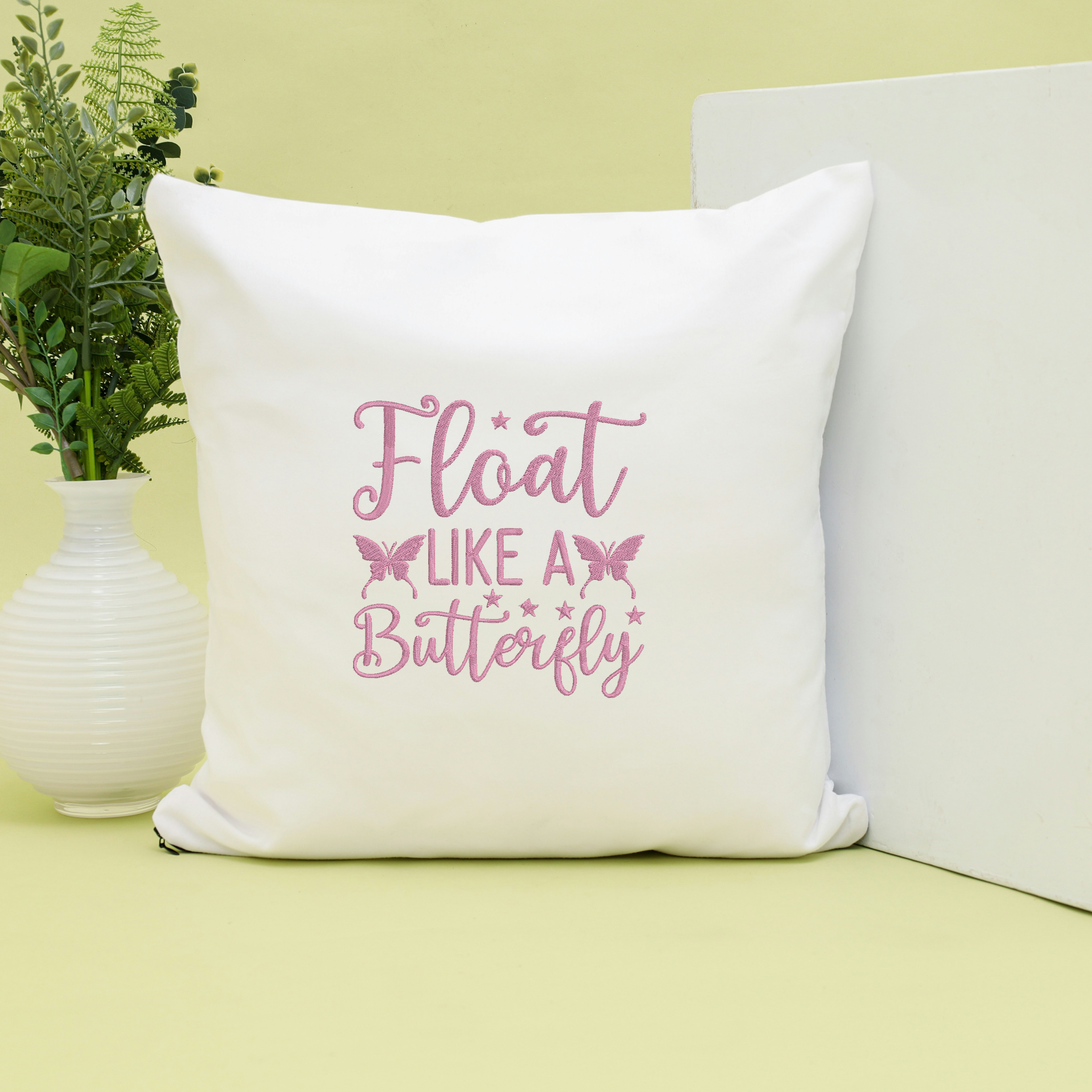 Quote Embroidery Bundle, Inspirational Saying Machine Embroidery Designs, Butterfly Word Art Embroidery Files, 9 Design Set thumbnail 6