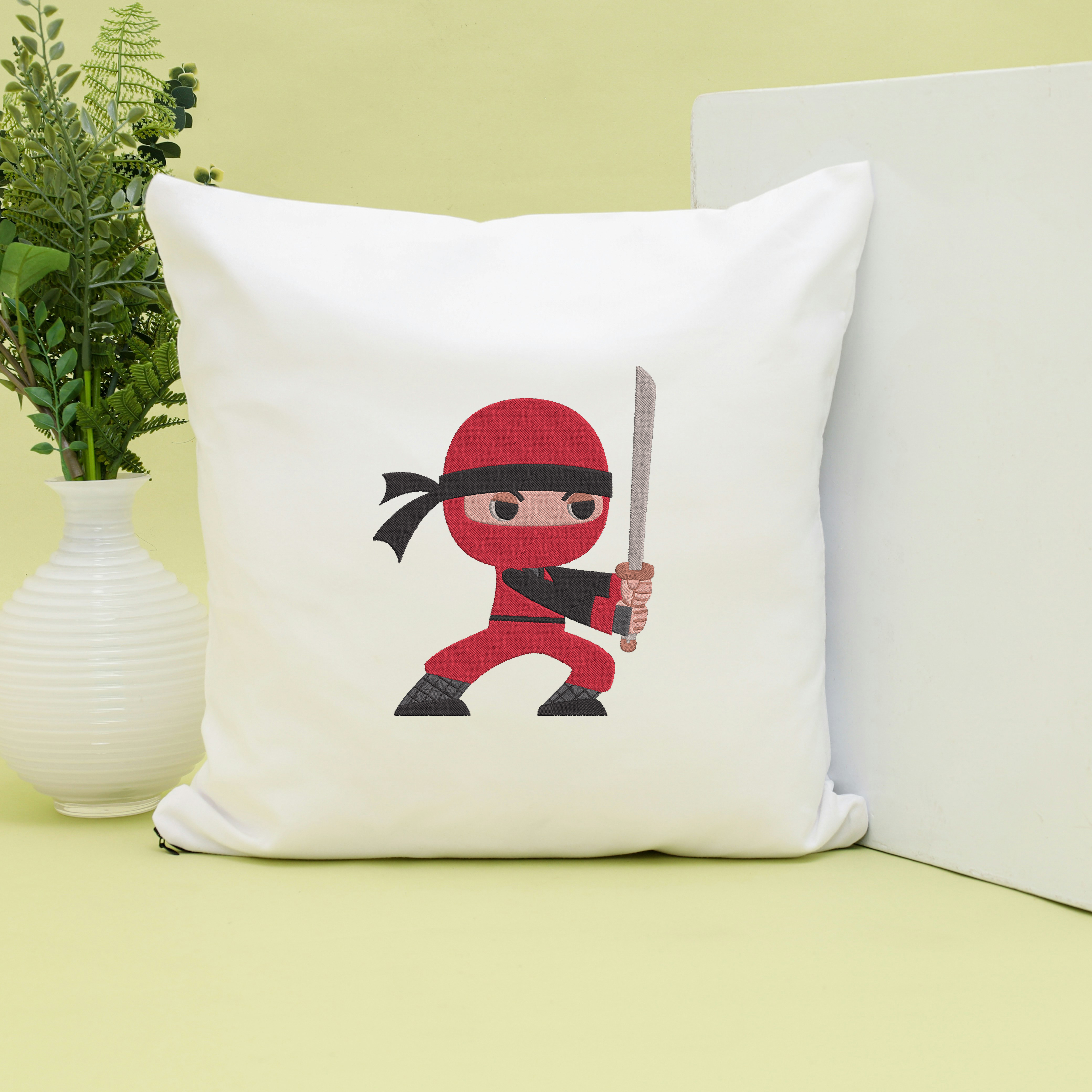 Red Ninja Embroidery Bundle, Ninja Machine Embroidery Designs, Karate Martial Arts Embroidery Files, 8 Design Set thumbnail 7