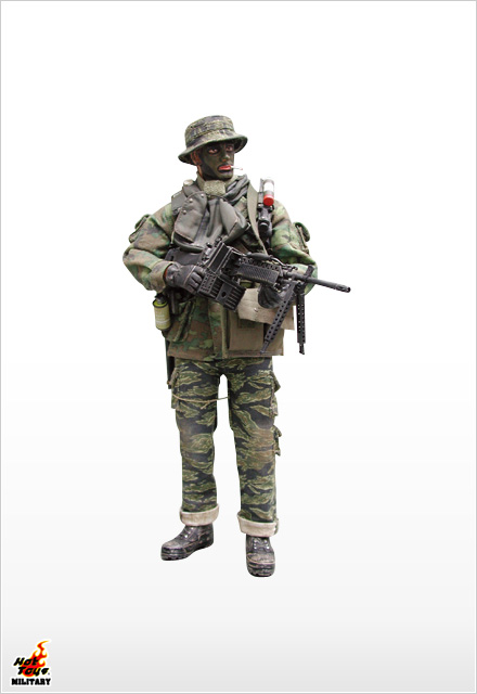 U.S. Navy Seal Vietnam Stoner M63A Machine Gunner