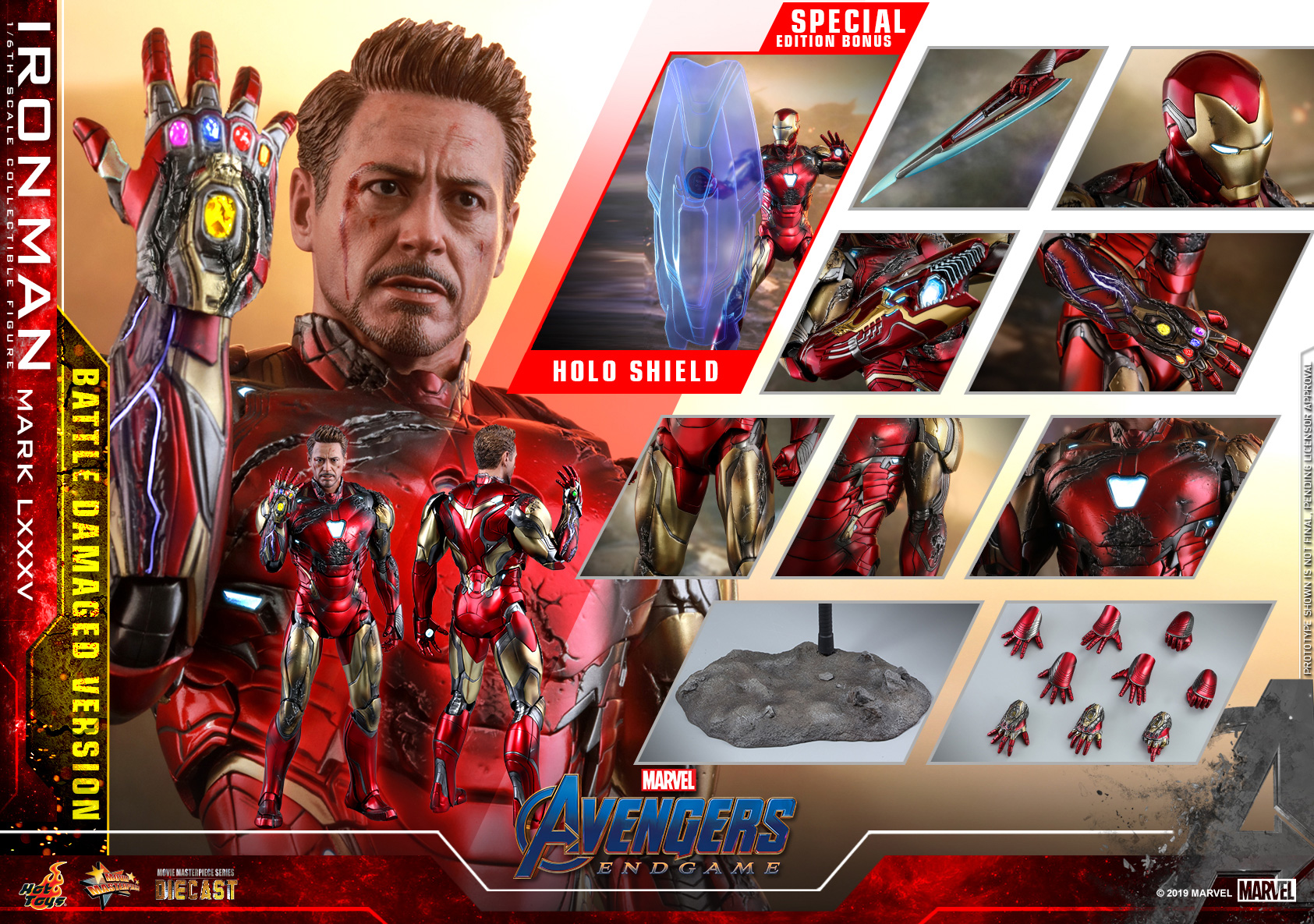 Avengers: Endgame - Iron Man Mark 85 (Battle Damaged Version) [With Bonus Accessory]