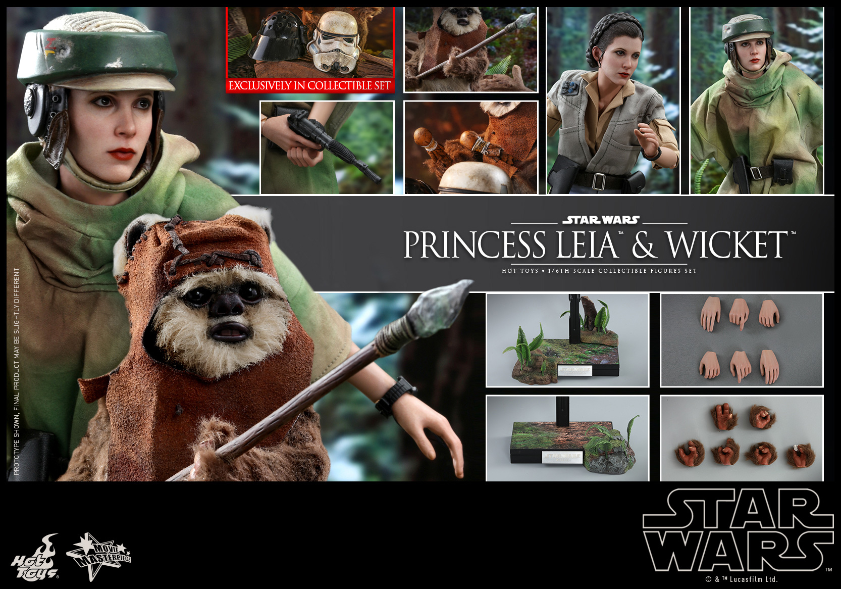 Star Wars / Episode VI Return Of The Jedi - Princess Leia & Wicket Set [With Bonus Accessories]