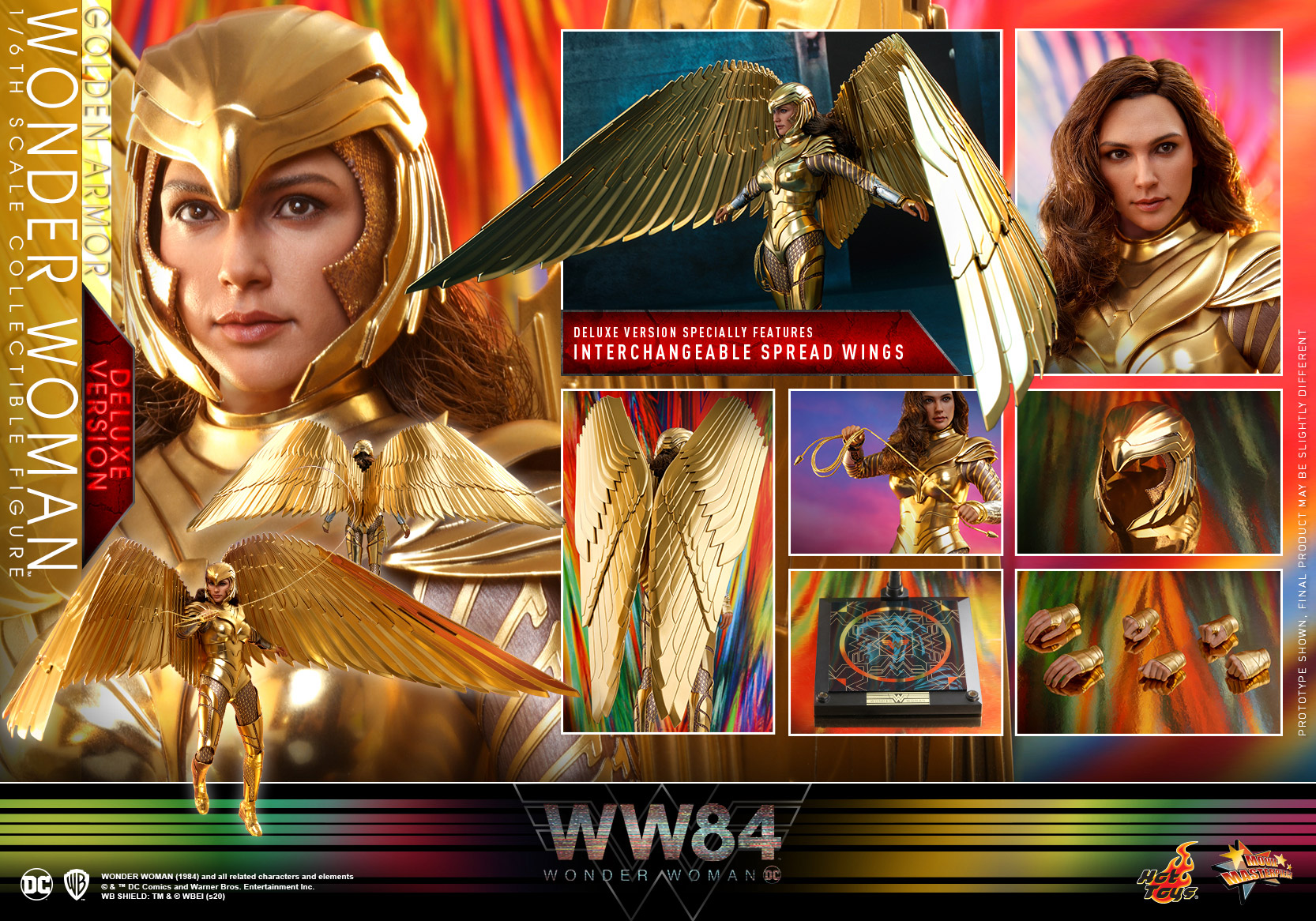 Wonder Woman 1984 - Wonder Woman (Gold Armor Version) [With Bonus Accessory]