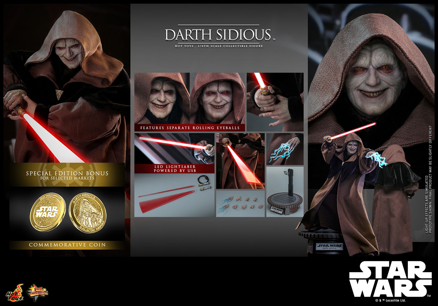 Star Wars / Episode III Revenge of the Sith - Darth Sidious [With Bonus Accessory]