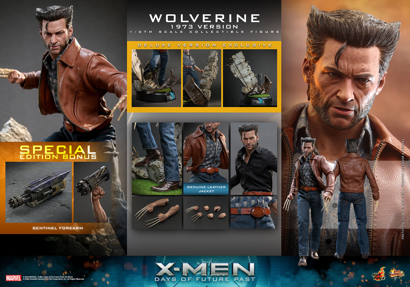 X-Men Days Of Future Past - Wolverine (1973 / Deluxe Version) [With Bonus Accessory]