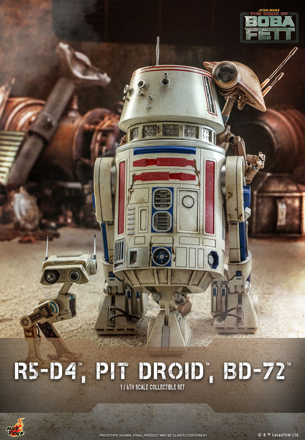 The Book of Boba Fett - R5-D4 & Pit Droid & BD-72 (Set of 3)