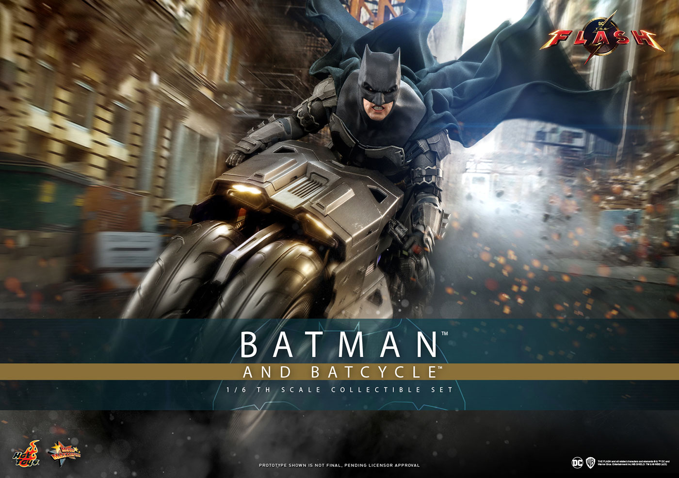 The Flash - Batman & Batcycle