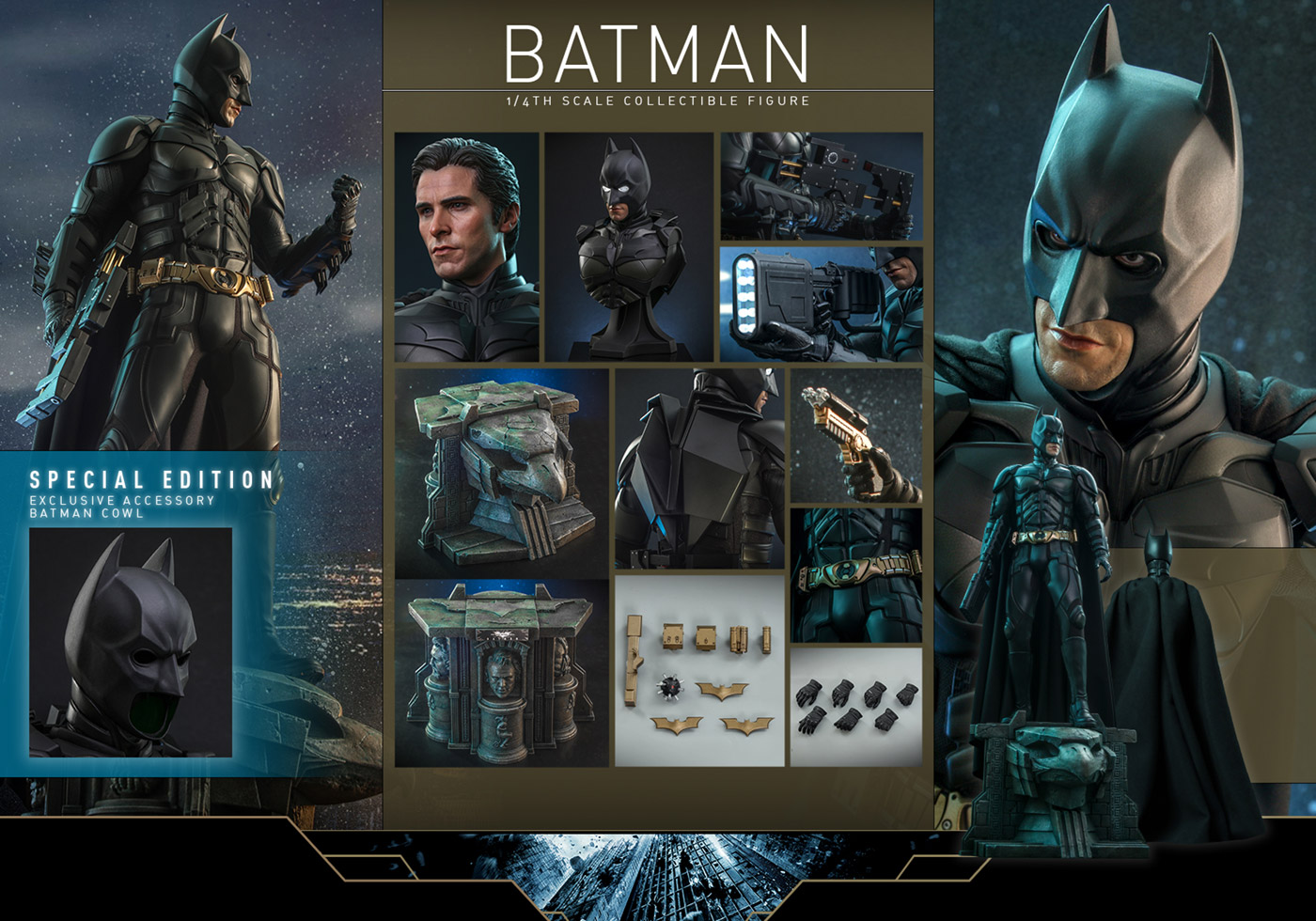 The Dark Knight Trilogy - Batman [With Bonus Accessory]