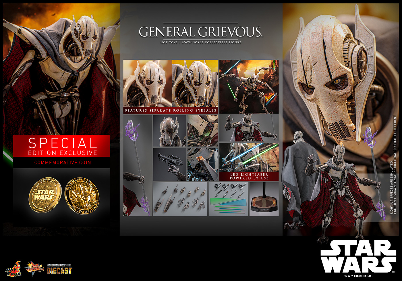 Star Wars / Episode III Revenge of the Sith - General Grievous [With Bonus Accessories]