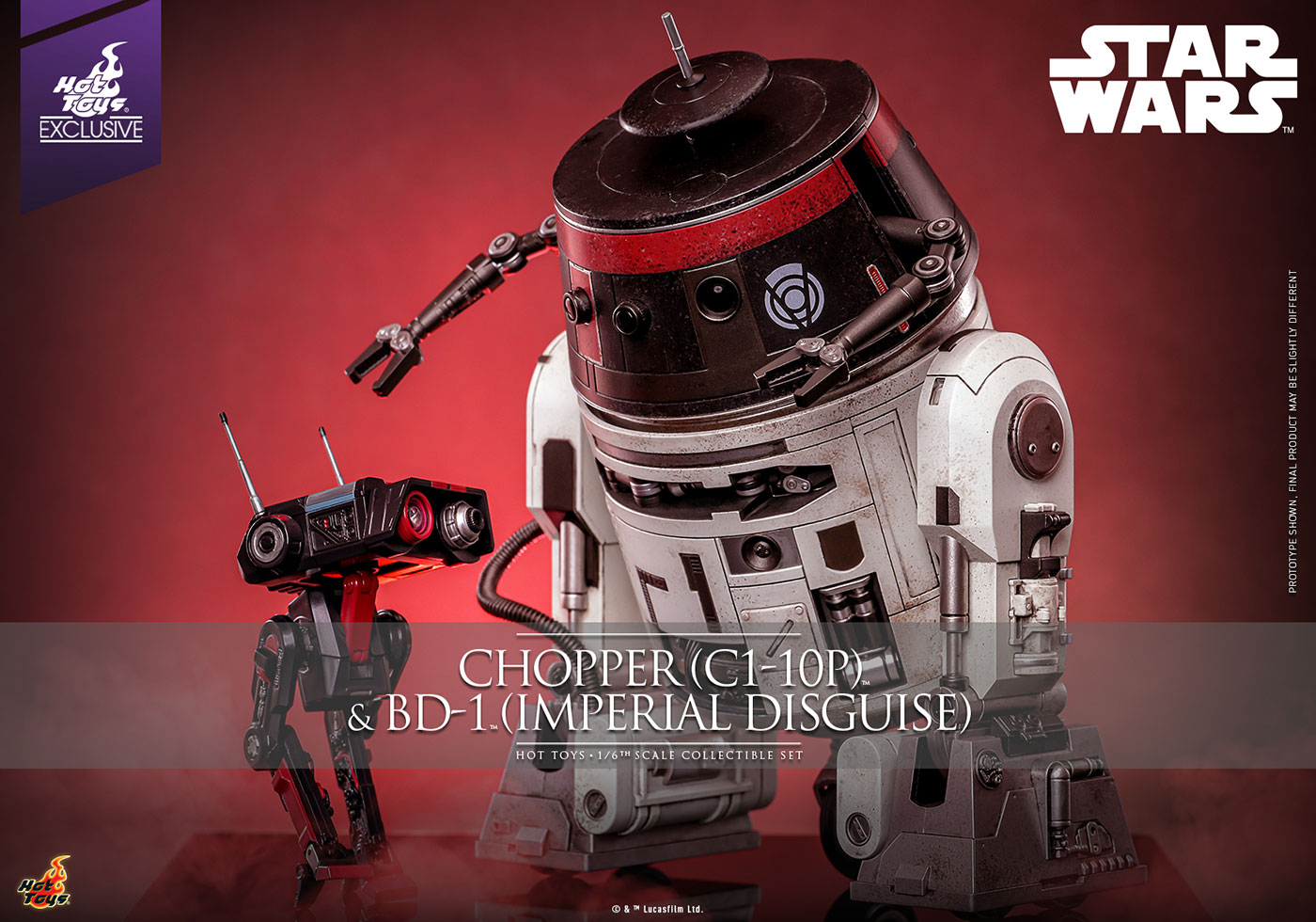 Star Wars - Chopper (C1-10P) & BD-1 (Imperial Disguise)