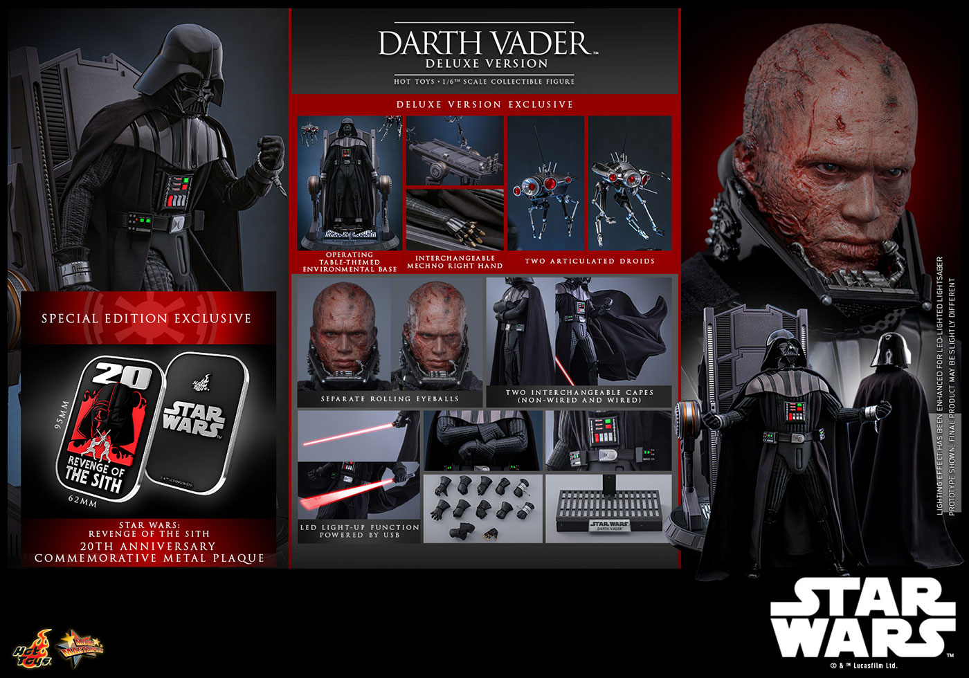 Star Wars: Revenge of the Sith - Darth Vader (Deluxe Version) [With Bonus Accessory]