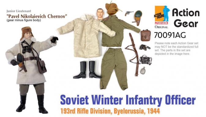 1/6 Dragon Original Action Gear for Junior Lieutenant "Pavel Nikolaievich Chernov", Soviet Winter Infantry Officer, 193rd Rifle Division, Byelorussia, 1944 [70091AG]