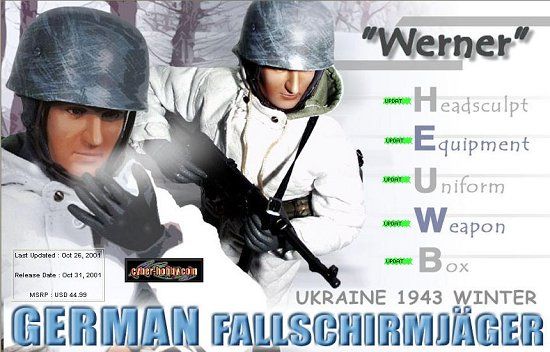 "Werner Hesse", German Fallschirmjager, Ukraine 1943 (Gefreiter)