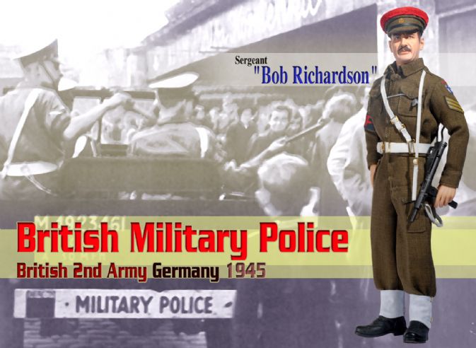 "Bob Richardson", British Military Police, British 2nd Army, Germany 1945 (Sergeant)