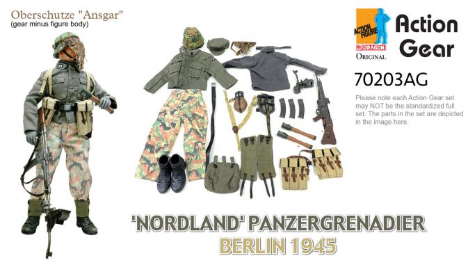 1/6 Dragon Original Action Gear for Oberschutze "Ansgar"'NORDLAND' PANZERGRENADIER BERLIN 1945 [70203AG]