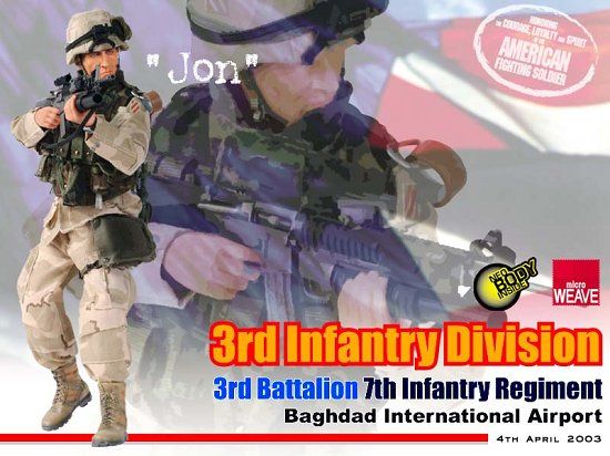 "Jon", 3rd Battalion, 7th Infantry Regiment, 3rd Infantry Division, Baghdad Internationl Airport, 4th April 2003