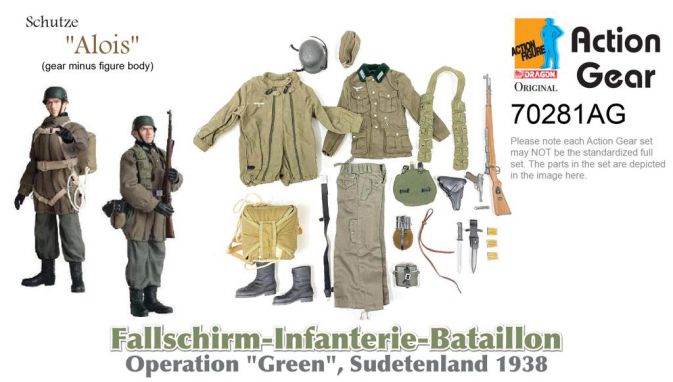 1/6 Dragon Original Action Gear for Schutze "Alois", Fallschirm-Infanterie-Bataillon, Operation "Green", Sudetenland 1938 [70281AG]