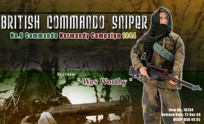 "Wes Worthy", British Commando Sniper, No.6 Commando, Normandy Campaign 1944 (Private)