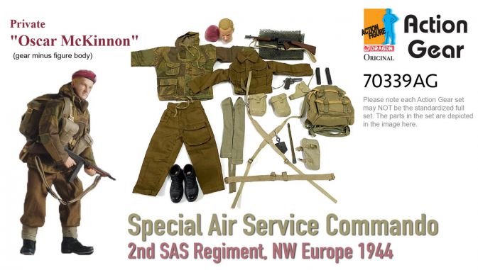 /6 Dragon Original Action Gear for Private "Oscar McKinnon", Special Air Service Commando, 2nd SAS Regiment, NW Europe 1944 [70339AG]