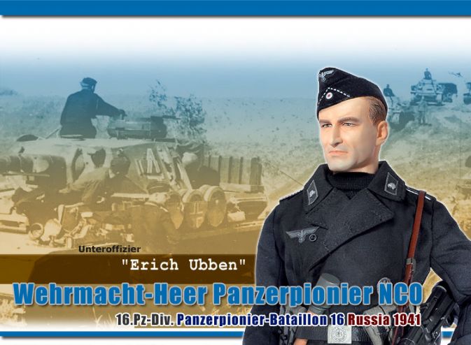 "Erich Ubben", Wehrmacht-Heer Panzerpionier NCO, Panzerpionier-Bataillon 16, 16.Panzer-Division, Russia 1941 (Unteroffizier)