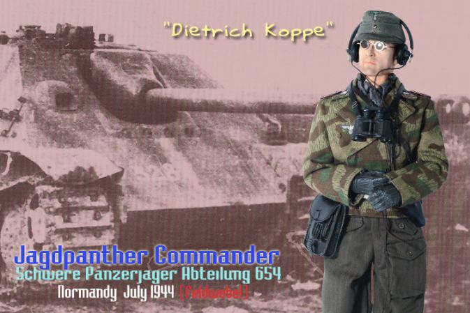 "Dietrich Koppe", Jagdpanther Commander, schwere-Panzerjager-Abteilung 654, Normandy, July 1944 (Feldwebel)