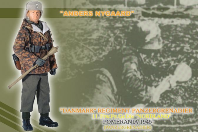 "Anders Nygaard", Danmark Regiment Panzergrenadier, 11.Frw Pz.Gr.Div. "Norland", Pomerania 1945, (Panzergrenadier)