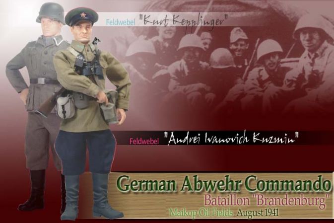 "Kurt Kepplinger a.k.a. Andrei Ivanovich Kuzman", German Abwehr Commando, Batallion "Brandenburg", Maikop Oil Field, August 1941 (Feldwebel)
