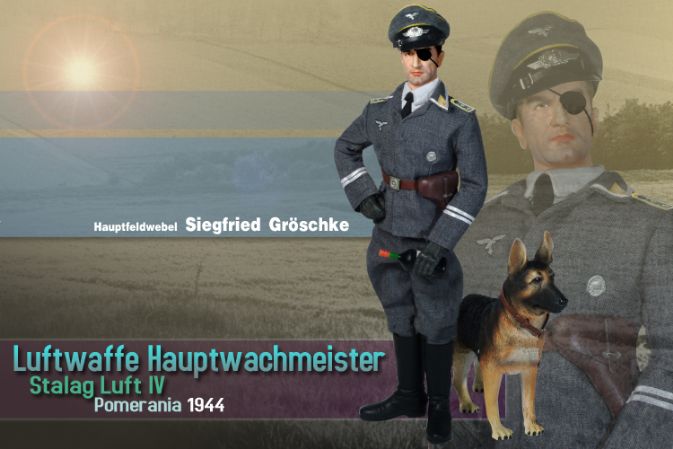 "Siegfried Groschke", Luftwaffe Hauptwachmeister, Stalag Luft IV, Pomerania 1944 (Hauptfeldwebel)