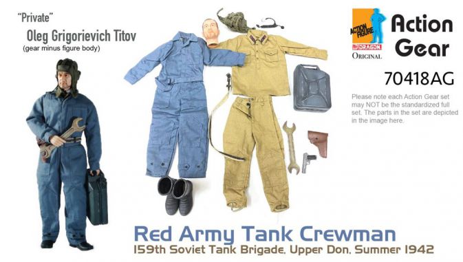 1/6 Dragon Original Action Gear for Private "Oleg Grigorievich Titov", Red Army Tank Crewman, 159th Soviet Tank Brigade, Upper Don. Summer 1942 [70418AG]