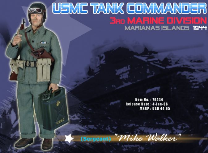 "Mike Walker", USMC Tank Commander, 3rd Marine Division, Marianas Islands 1944 (Sergeant)