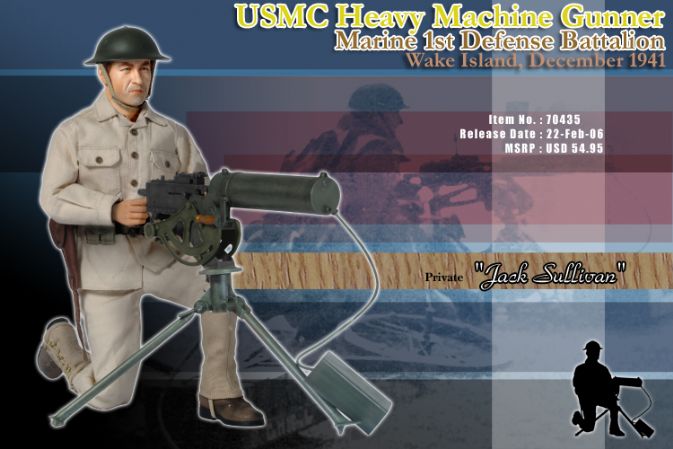 "Jack Sullivan", USMC Heavy Machine Gunner, Marine 1st Defense Battalion, Wake Island, December 1941 (Private)