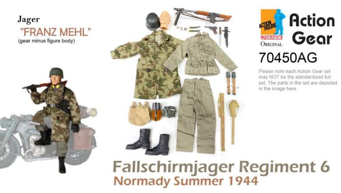 1/6 Dragon Original Action Gear for Jager "FRANZ MEHL", Fallschirmjager Regiment 6, Normady Summer 1944 [70450AG]