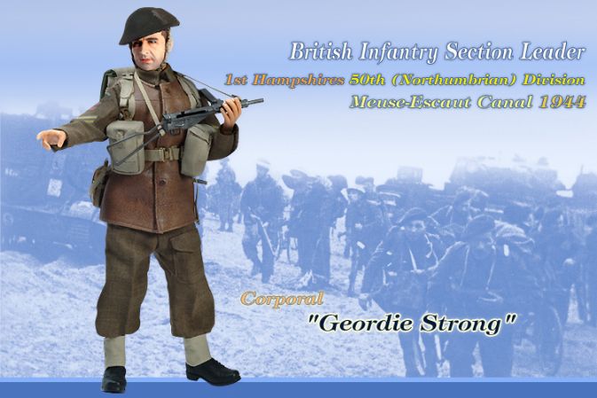 "Geordie Strong", British Infantry Section Leader, 1st Hampshires, 50th (Northumberland) Division, Meuse-Escaut Canal 1944 (Corporal)