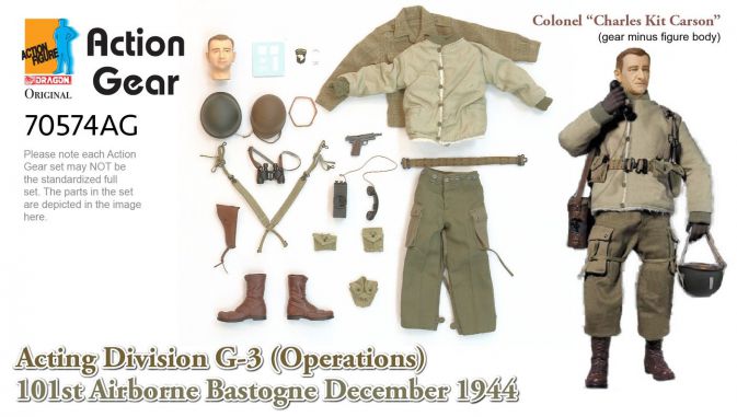 1/6 Dragon Original Action Gear for Colonel "Charles Kit Carson" Acting Division G-3 (Operations) 101st Airborne Bastogne December 1944 [70574AG]