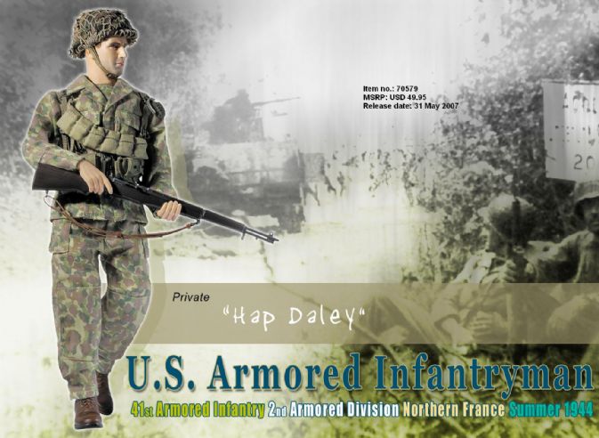 "Hap Daley", U.S. Armored Infantryman, 41st Armored Infantry, 2nd Armored Division, Northern France 1944 (Private)
