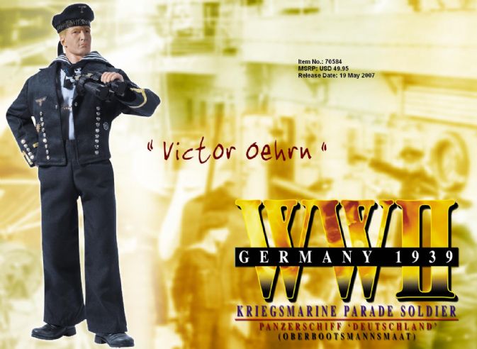 "Victor Oehrn", Kriegsmarine Parade Soldier, Panzerschiff 'Deutschland', Germany 1939 (Oberbootsmannsmaat)