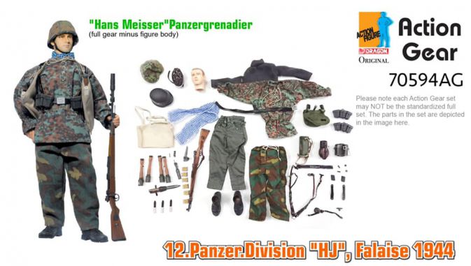 1/6 Dragon Original Action Gear for "Hans Meisser", Panzergrenadier, 12.Panzer.Division "HJ", Falaise 1944 [70594AG]