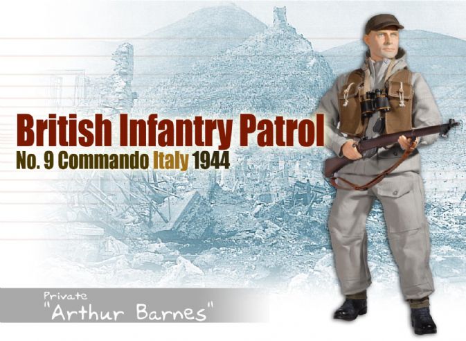 "Arthur Barnes", British Infantry Patrol, No. 9 Commando, Italy 1944 (Private)