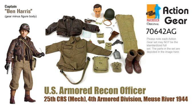 1/6 Dragon Original Action Gear for "Ben Harris", U.S. Armored Recon Officer, 25th CRS [Merch] 4th Armored Division, Meuse River 1944 [70642AG]