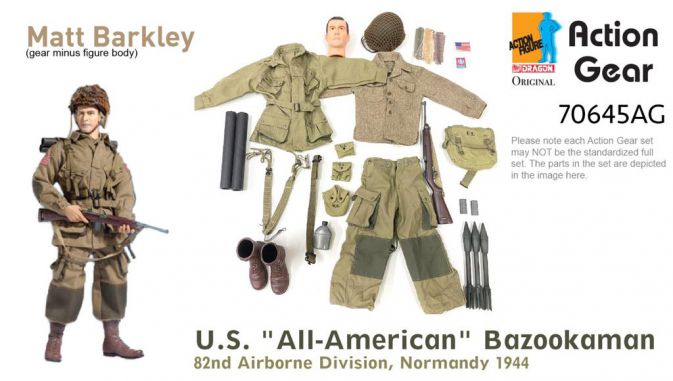 1/6 Dragon Original Action Gear for "Matt Barkley", U.S. "All-American" Bazookaman, 82nd Airborne Division5.Gebirgs-Division, Normandy 1944 [70645AG]
