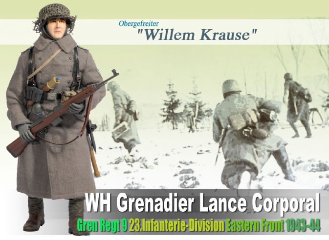 "Willem Krause", WH Grenadier Lance Corporal, Grenadier Regiment 9, 23.Infanterie-Division, Eastern Front, 1943-44 (Obergefreiter)