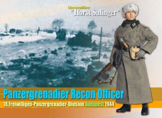 "Horst Salinger", Panzergrenadier Recon Officer, 18.Freiwilligen-Panzergrenadier-Division, Budapest 1944 (Obersturmfuhrer)