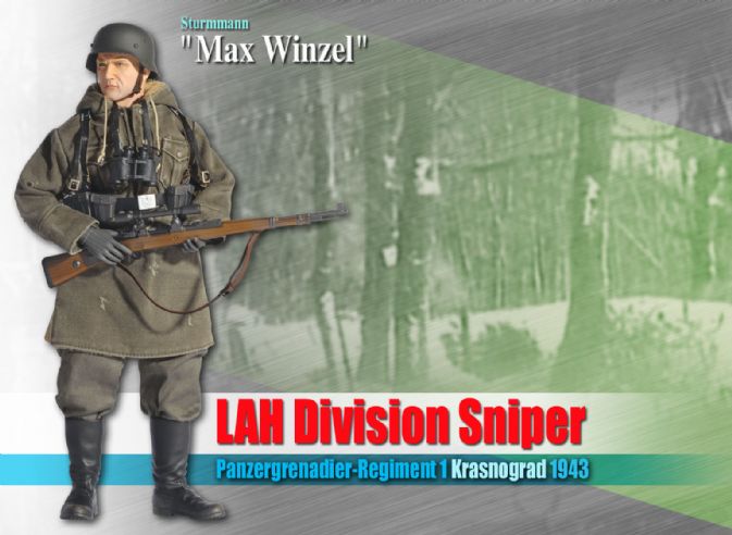 "Max Winzel", LAH Division Sniper, Panzergrenadier-Regiment 1, Krasnograd 1943 (Sturmmann)