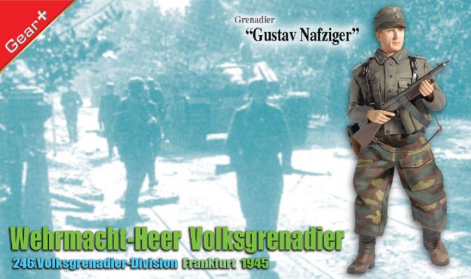 "Gustav Nafziger", Wehrmacht-Heer Volksgrenadier, 246.Volksgrenadier-Division, Frankfurt 1945 (Grenadier)