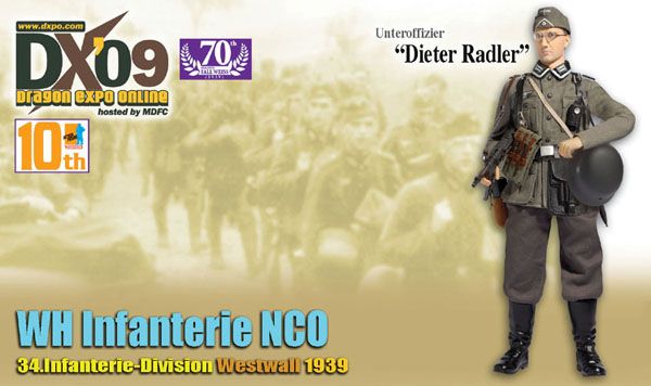 "Dieter Radler", WH Infanterie NCO, 34.Infanterie-Division, Westwall 1939 (Unteroffizier)