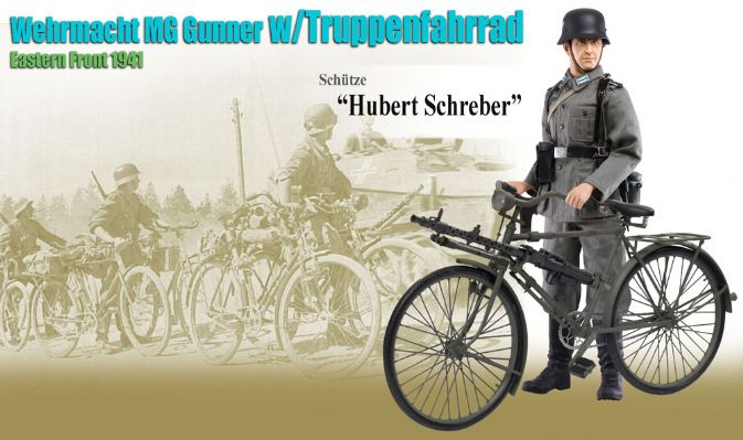 Schutze "Hubert Schreber", Wehrmacht MG Gunner w/Truppenfahrrad, Eastern Front 1941