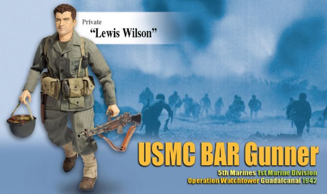 "Lewis Wilson", USMC BAR Gunner, 5th Marines, 1st Marine Division, Guadalcanal 1942 (Private)