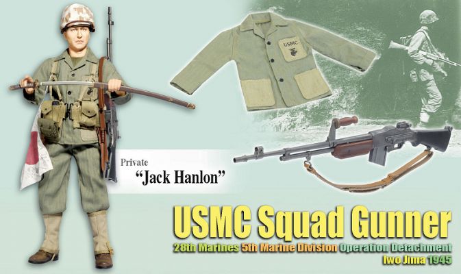 "Jack Hanlon", USMC Squad Gunner, 28th Marines, 5th Marine Division, Iwo Jima 1945 (Private)