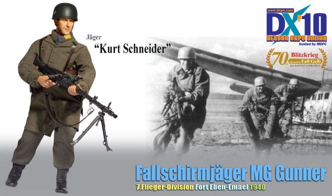 Jager "Kurt Schneider", Fallschirmjager MG Gunner, 7.Flieger-Division, Fort Eben-Emael 1940