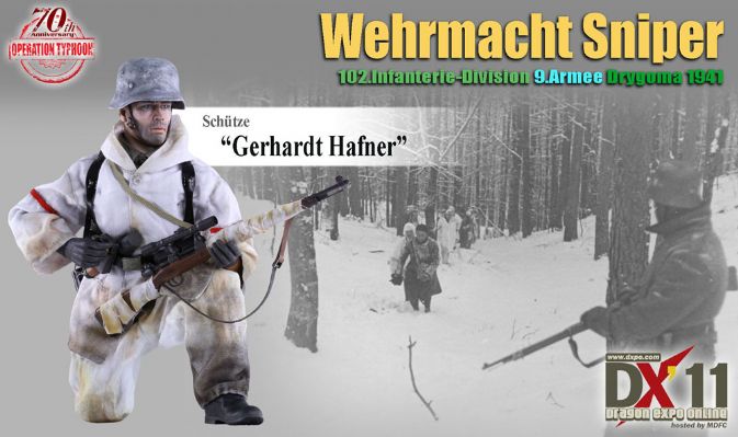 Schutze "Gerhardt Hafner", Wehrmacht Sniper, 102.Infanterie-Division, 9.Armee, Drygoma 1941