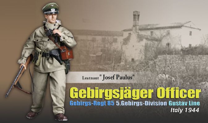 Leutnant "Josef Paulus", Gebirgsjäger Officer, Gebirgs-Regt 85, 5.Gebirgs-Division, Gustav Line, Italy 1944